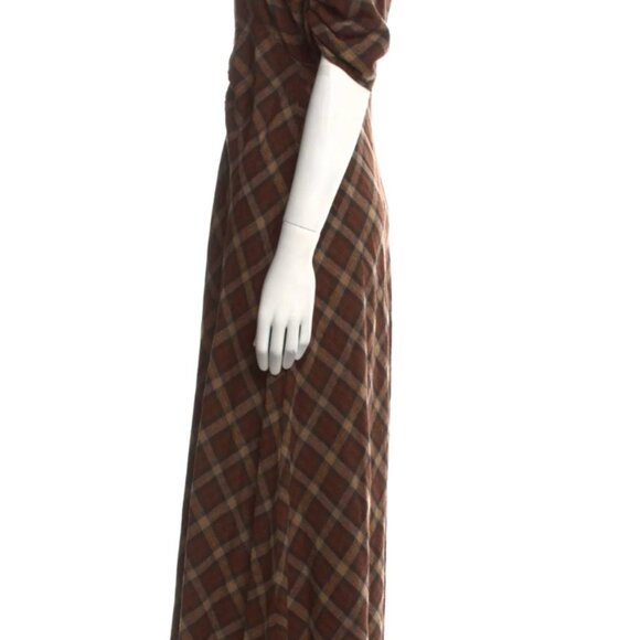 Doen Brown Cornwall Plaid Maxi Dress - Picture 3 of 9